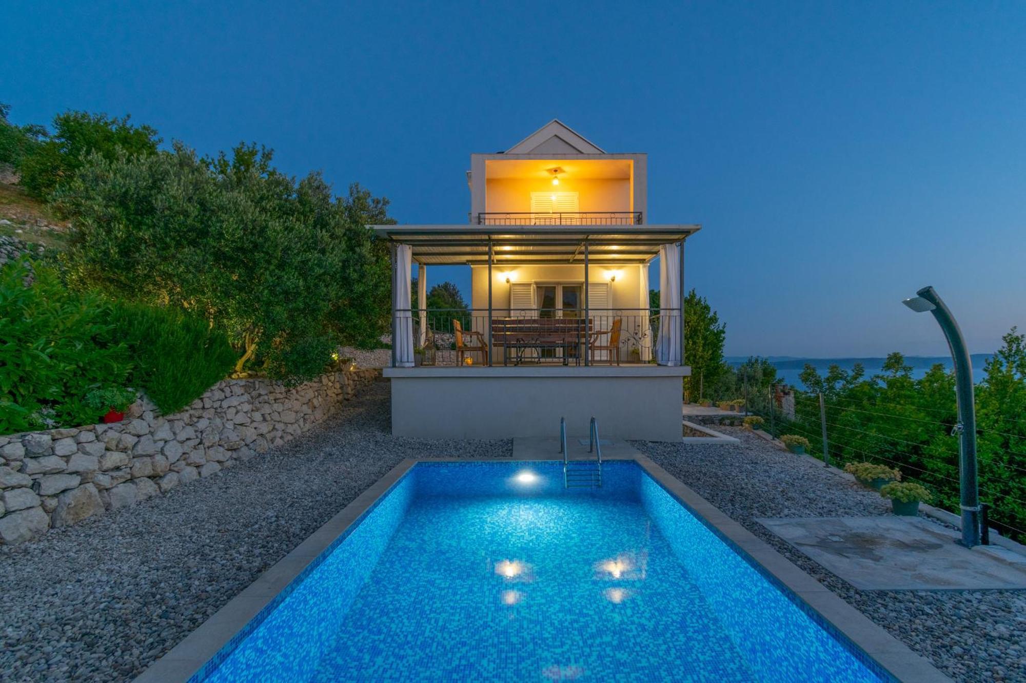 Villa With Sea View Podgora Ngoại thất bức ảnh