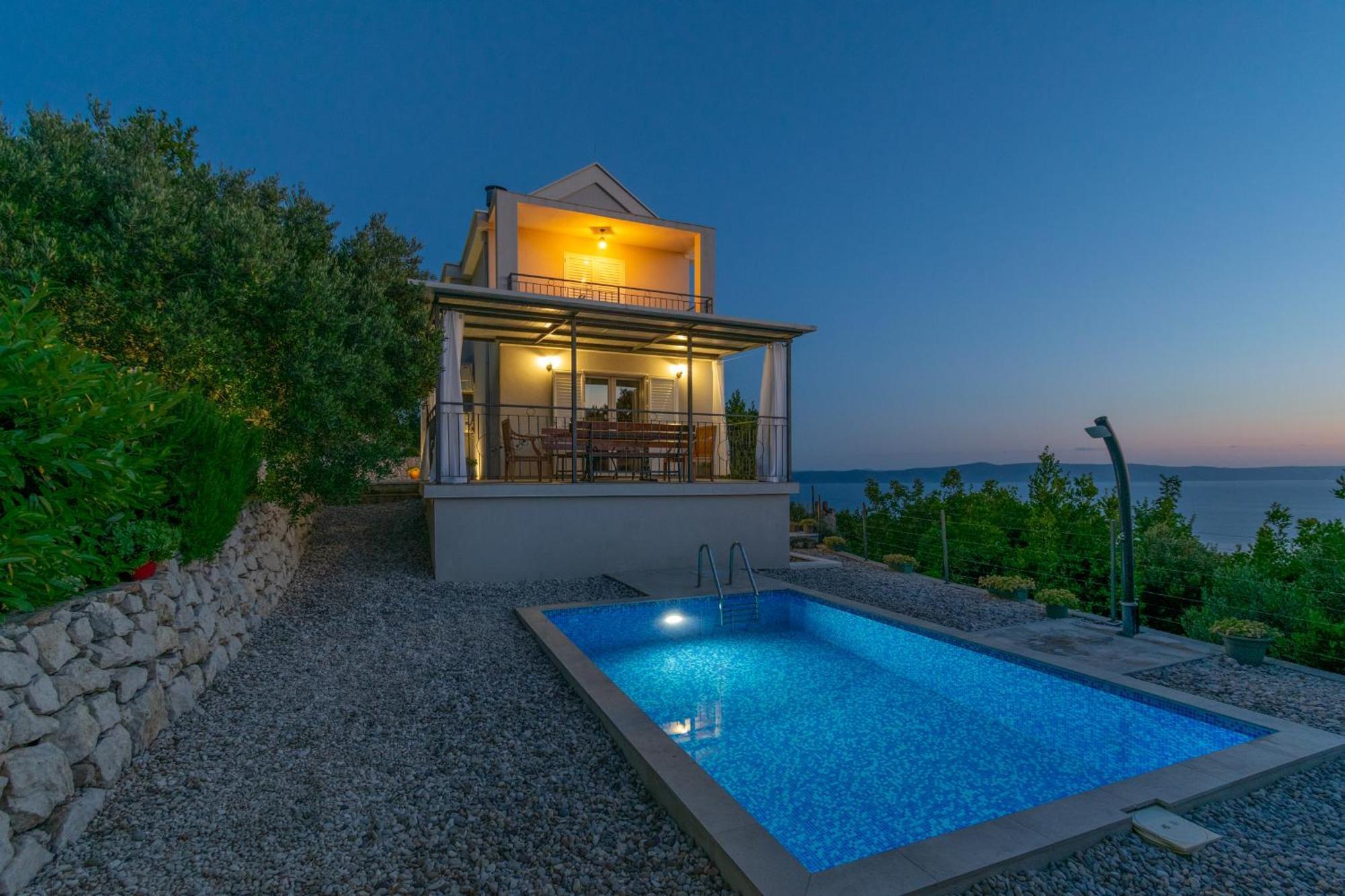Villa With Sea View Podgora Ngoại thất bức ảnh